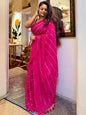 Pink Handwoven Mulmul Cotton Saree (Copy)
